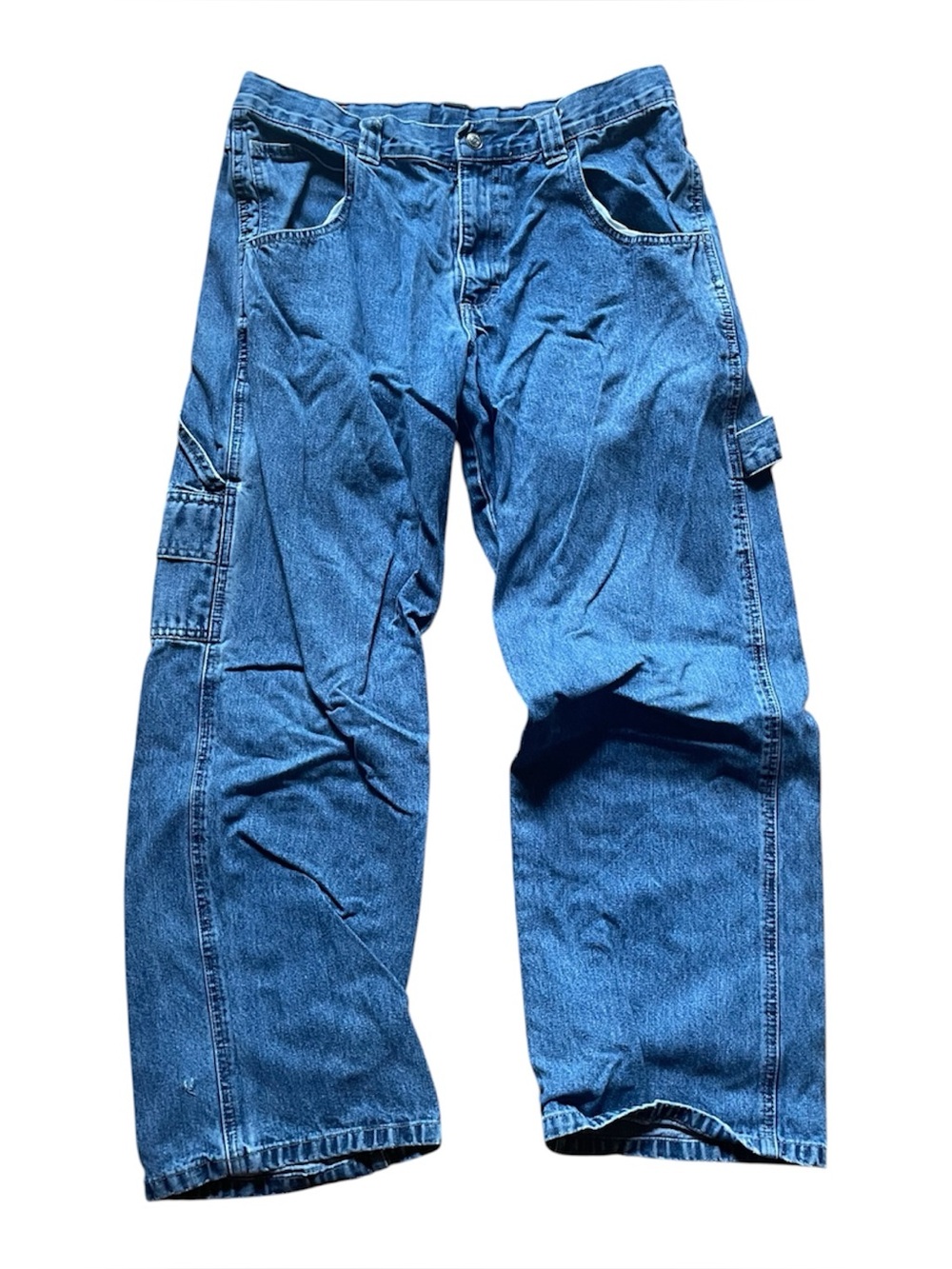 Vintage 00s Lee Kids Blue Denim Carpenter style  Jeans boys 18 H